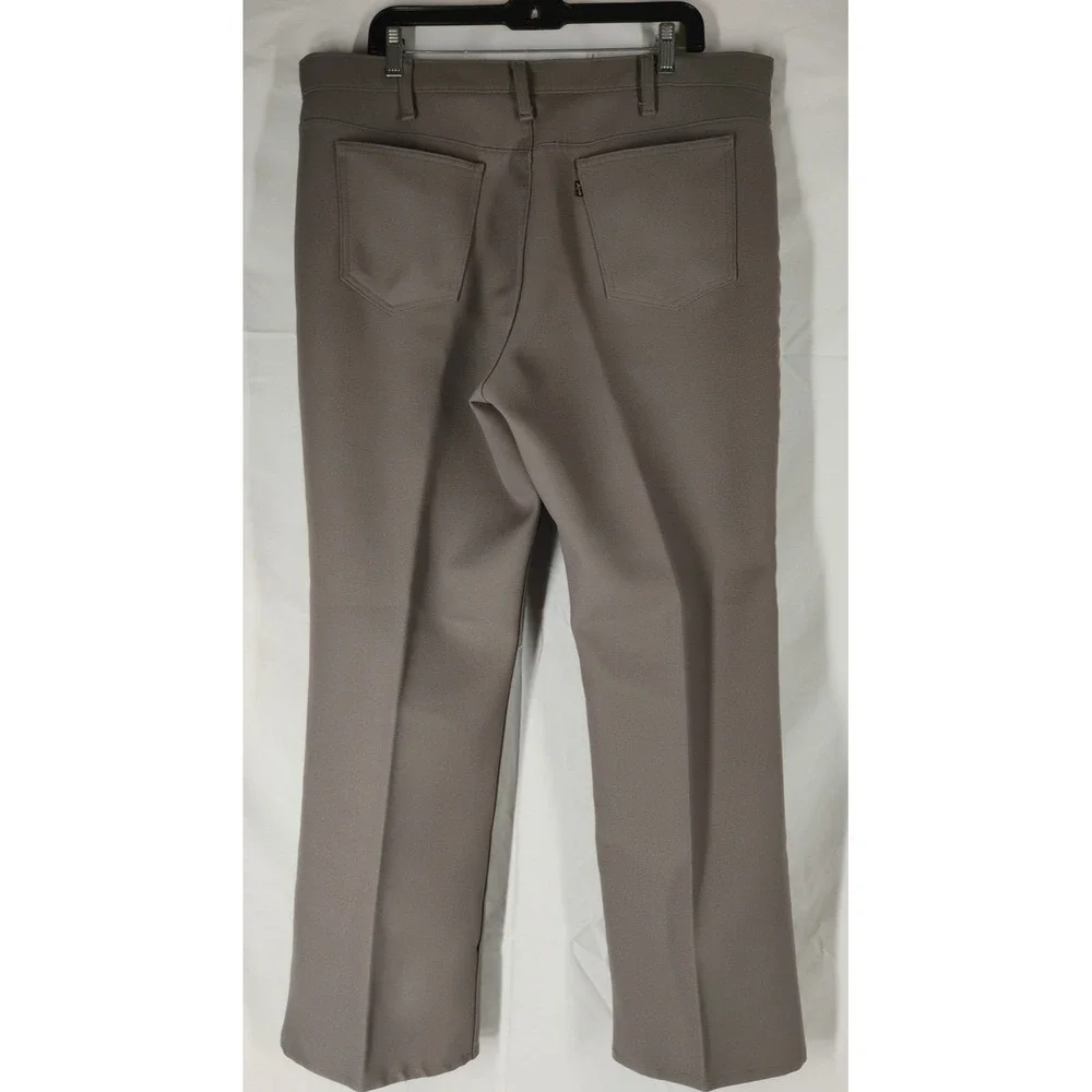 Vintage 1980s Levis Mens 40x32 (39x30) Black Gold Label Leisure Suit Dress Pants